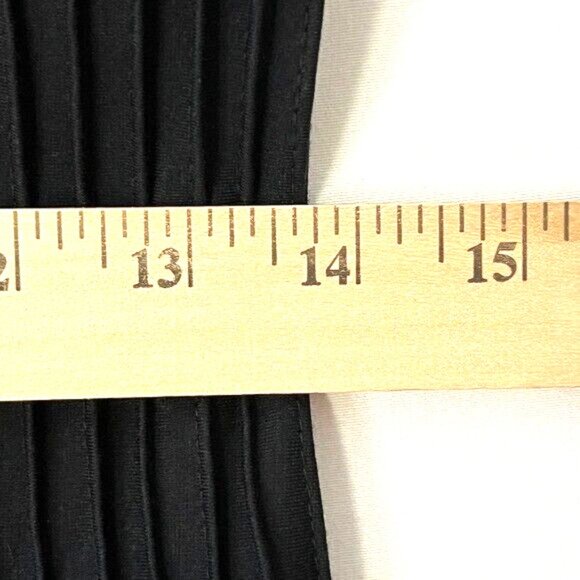 TADASHI SHOJI Dress Mesh Stripe Illusion Womens M Dark Romantic City Wit… - Picture 13 of 14